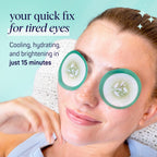 SpaLife Cooling Cucumber Eye Pads | Korean Dark Circles & Puffy Eyes Treatment | Nourishing Cucumber Eye Pads | Eye Mask for Puffy Eyes Daily Depuffing Eye Patches | 48 Count