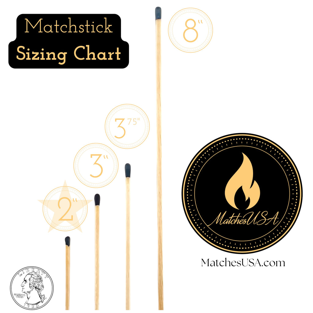 500 Count | 2" Pink Matches | Strikers Included | Color Tip Wooden Match | Refill for Matchstick Jars, Candle Display, Holders & Bottles | 2 in inches Long