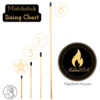 500 Count | 2" Pink Matches | Strikers Included | Color Tip Wooden Match | Refill for Matchstick Jars, Candle Display, Holders & Bottles | 2 in inches Long