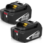 2-Pack 8000mAh High Capacity Replacement for Makita 18V Battery Compatible with Makita 18 Volt Batteries BL1860B BL1850B BL1840B BL1830B BL1815B LXT400 with LED Indicator Cordless Power Tools (White)
