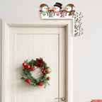 Qunclay 6 Pcs Christmas Door Corner Frame Decoration Christmas Door Topper
