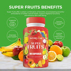 Nature's Core Fruit and Veggie Supplement - 360 Capsules - 100% Whole Super Fruit and Vegetable Vitamin, Made in USA, Soy Free, Vegan, Capsule Form - 90 Count (Pack of 4)