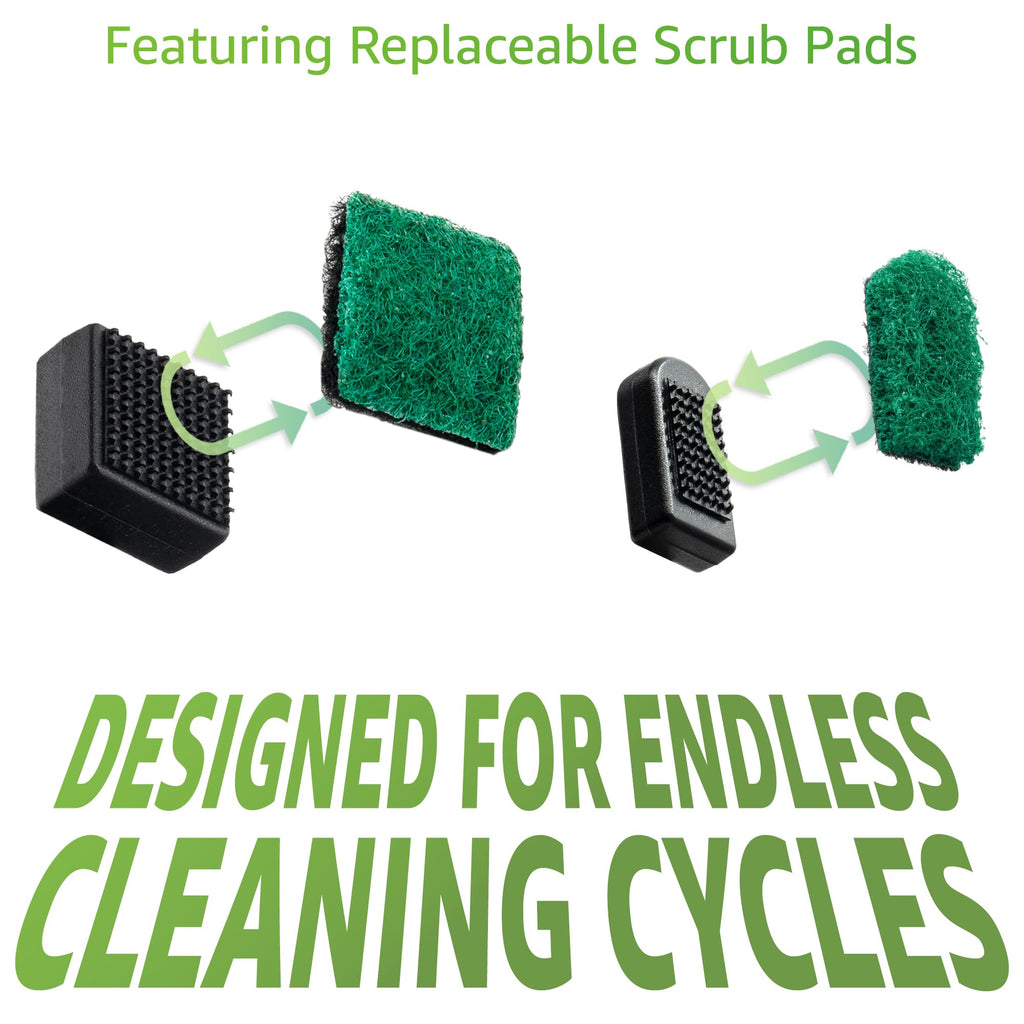 Chubbs Scrubb Duo Magnetic Glass Cleaner Kit - Mini Magnet Scrubber for Hard-to-Reach Stains on Glass, Ceramic & Metal