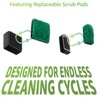 Chubbs Scrubb Duo Magnetic Glass Cleaner Kit - Mini Magnet Scrubber for Hard-to-Reach Stains on Glass, Ceramic & Metal