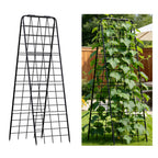 DOLEMODUO Heavy Duty Trellis for Climbing Plants, 50"x17" Adjustable Height Steel Cucumber Trellis, Powder Coated Metal Garden Trellis for Raised Beds,Tomatoes, Cucumbers & Outdoor Vines