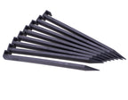 Landscape Edging Spikes, 30 Pcs 10 Inch Garden Spikes Anchoring Spikes for Paver Edging, Weed Barriers, Turf, Tent, Weed Barrier, Timber, Carpentry, Tent etc. (30, Black)