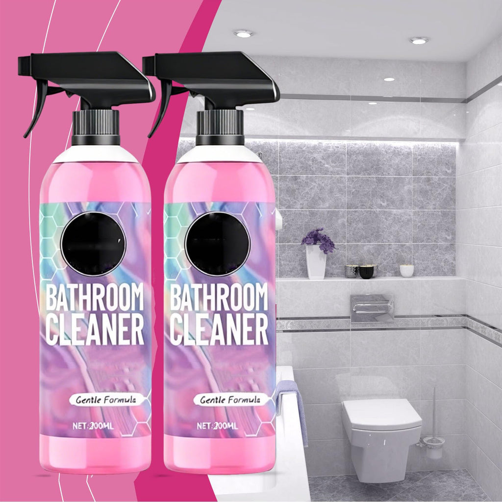 Gefanly Bathroom Cleaner, Gefanly Powerful Pink Bathroom Cleaner Spray, Heavy Duty All Purpose Bathrooms Descaler Foam Cleaners, Gentle Formula, for Tub Floor Tile,Showers,Bathtubs, Glass Surfaces