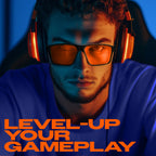 Titan Gaming Glasses, Blue Light Blocking, Night Driving Glasses for Men, Computer Protection Christmas Gift for Gamers