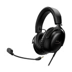 HyperX Cloud III – Wired Gaming Headset, PC, PS5, Xbox Series X|S, Angled 53mm Drivers, Spatial Audio, Memory Foam, Durable Frame, Ultra-Clear 10mm Mic, USB-C, USB-A, 3.5mm – Black