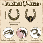 Yinkin 50 Pcs Western Lapel Pin for Cowgirl Cowboy,Horseshoe,Bronze