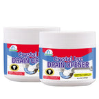 BELL BIRDCrystal Lye Drain Opener,Lye Sodium Hydroxide,Unclogs Bathroom and Kitchen Sinks,Drains,Shower Pipes (2PSC)
