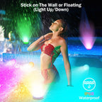 Pool Lights(4 PACK), Ultra-High Brightness Rechargeable Submersible Pool Lights with Remote, IP68 Waterproof 22 Colors Changing Light 2600mAh Magnet LED Underwater Light for Pools, Hot Tub, Ponds