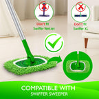 Yicotira Reusable Microfiber Mop Pads Compatible with Swiffer Sweeper- 8 Pack Dry Sweeping Cloths & Wet Mopping Cloths - Washable Wet Pads Refill for Mopping Floors (Mop is not Included)