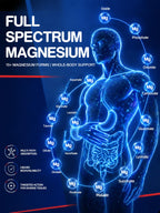 1000mg Magnesium Complex for Women & Men, 16 in 1 High Absorption | Glycinate, Citrate, Malate, Taurate | Sleep, Nerve, Heart, Bone, Muscle & Energy | Non-GMO, Gluten-Free, 120 Capsules