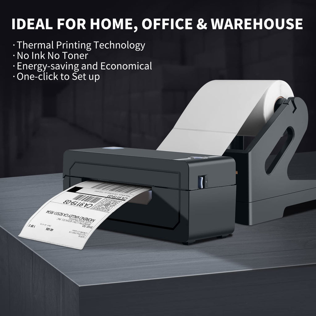 JADENS Bluetooth Thermal Shipping Label Printer, Wireless 4x6 Label Printer
