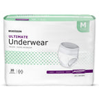 McKesson Ultimate Adult Incontinence Underwear, [80 Count], Medium, 32-44 in. Maximum Absorbency, Unisex Bladder Leak Protection, Pull-On Style with Tear-Away Sides, for Postpartum and Incontinence