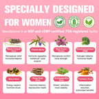 40-in-1 Menopause Supplements for Women, Multibenefit & Complete Black Cohosh for Hot Flashes, Night Sweats & Hormone Balance, w/ Probiotics, DIM, Vitex, Dong Quai, Red Clover and More, 120 Vegan Caps