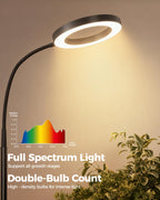 Bamworld Grow Lights for Indoor Plants, Full Spectrum Plant Lights