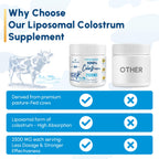 Zdoroviye Liposomal Bovine Colostrum Powder Supplement 2500 mg, Higher Absorption Than Regular Bovine Colostrum (60 Servings)