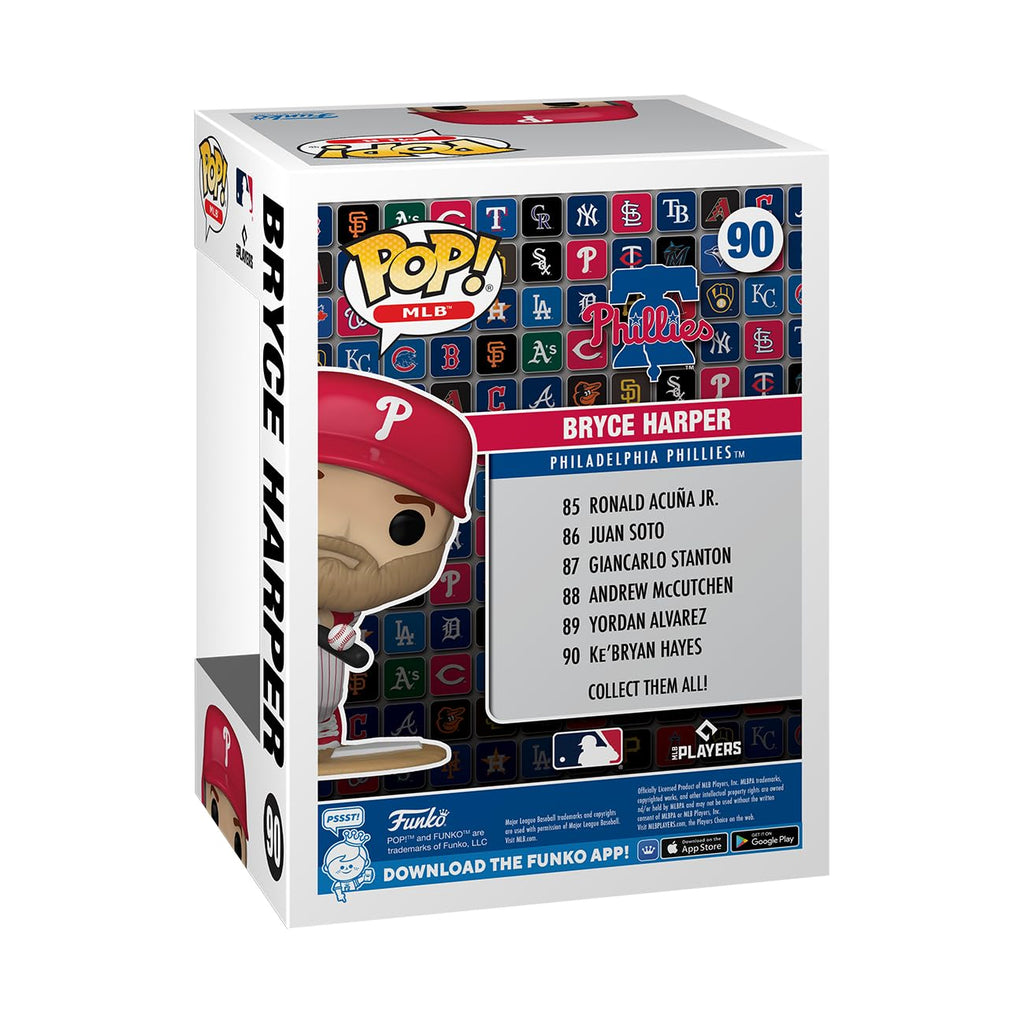 Funko POP! MLB: Phillies - Bryce Harper - Collectable Vinyl Figure - Gift Idea - Official Merchandise - for Kids & Adults - Sports Fans - Model Figure for Collectors and Display