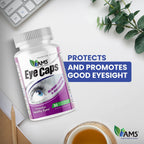 America Medic & Science EyeCaps (30 Caplets) | Dietary Supplement for Men and Women | Supports Vision Health | Enriched with Lutein, Zinc, Selenium, Chromium, and Vitamins A, C, E, and B2