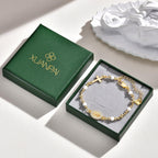 XUANPAI Virgin Mary Cross Bracelet for Women,14K Gold Plated Catholic Gifts