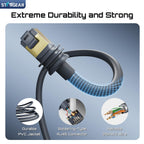 STARGEAR Starlink Cable Gen 3 5M/16.4FT, Starlink Gen 3 Cable for Starlink Standard 4/4X/V3/REV 4/MINI, Extension Replacement Starlink Ethernet Cable Satellite Internet Kit Waterproof Outdoor