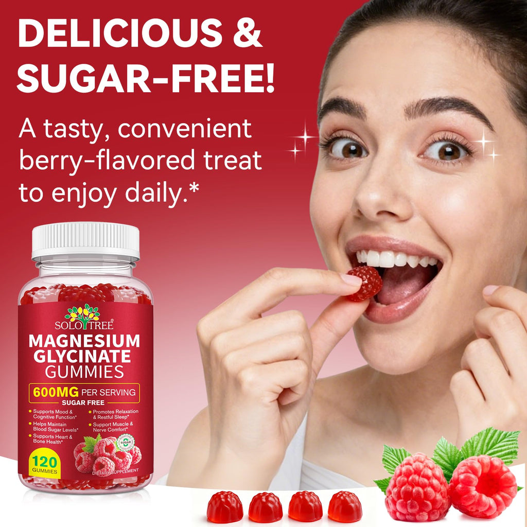 WOJBALMN Magnesium Glycinate Gummies,240 Count Magnesium Complex Supplement |Sleep, Calm & Relaxation Support|High Absorption MagnesiumGummies for Women, Men & Family|Gluten-Free