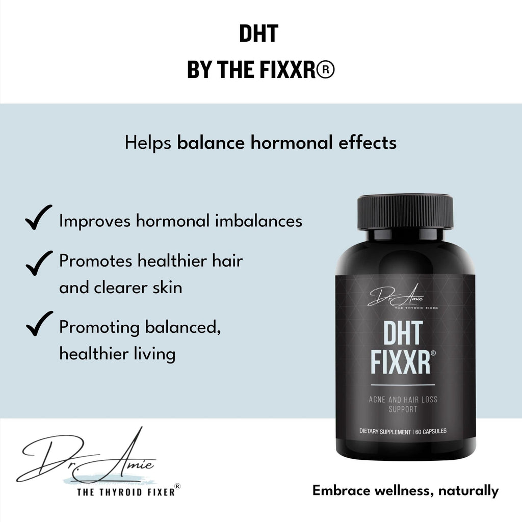 Fixxr DHT Support by Dr. Amie | with Saw Palmetto and Nettles | Acne and Hair Loss Support | 60 Capsules