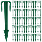 Nuanchu 100 Pcs 4 Inch Stakes Sod Garden Stakes Bulk, Landscape Garden Stake for Membrane, Sod Staples Tent Stake, Netting, Turf, Landscaping and Gardening