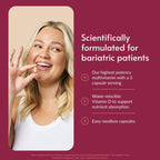 Bariatric Advantage Ultra Multivitamin with Iron - Ultra Multi with Iron - Capsule Format Multivitamin - Provides Full Complex of B Vitamins - with Vitamin C, Chromium & More - 90 Capsules