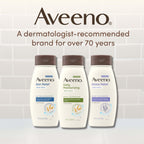 Aveeno Skin Relief Body Wash Fragrance-Free + Triple Oat Formula, Gentle Daily Cleanser for Sensitive Skin Leaves Itchy, Dry Skin Feeling Soothed & Moisturized, Body Wash Refill, 36 fl. oz