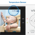VTech Baby Monitor No WiFi – 19Hr Video Battery, 1000ft Range, Night Vision, Two-Way Talk, Temperature Sensor, Sound-Activated Screen, Lullabies | VM819