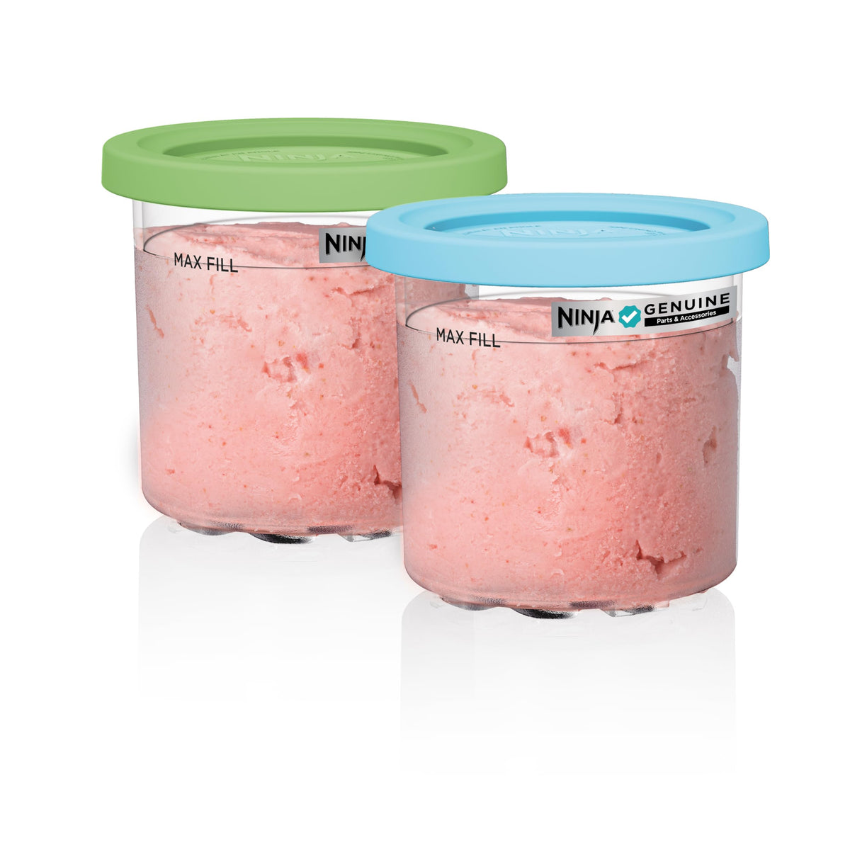 Ninja® CREAMi® Original Pints 2 Pack with Storage Lids, XSKPLID2CD