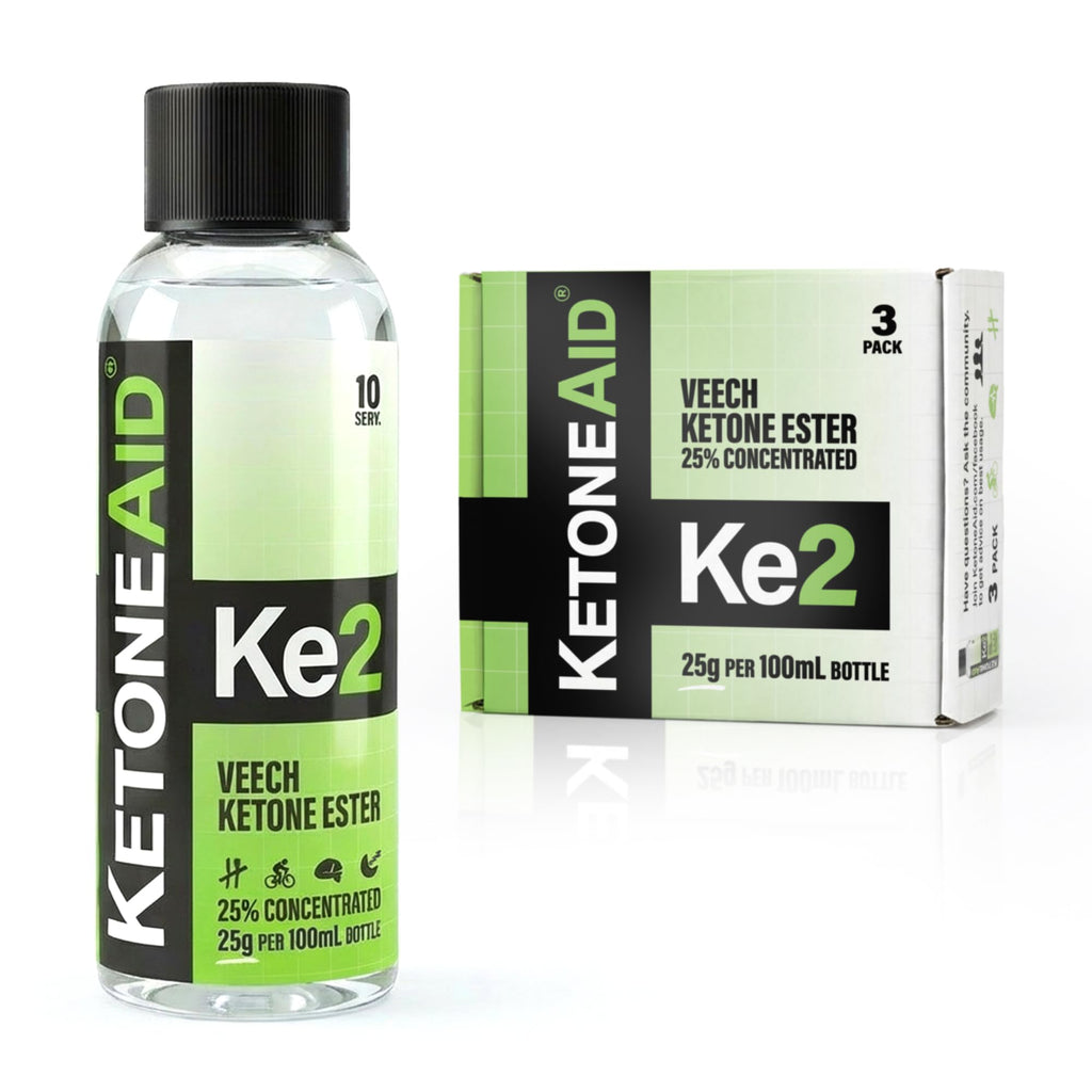 KetoneAid Ke2 Veech Ketone Ester 25% Concentrate | Not Bad Apple | No Caffeine, No Sugar, No BHB Salt | Exogenous Ketone D-BHB Ester | 25g KE & 10 Serv. per Bottle (3 Count)