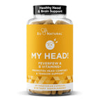 My Head! Headache Vitamins - Sensitivity, Tension, Comfort, Healthy Head Function for A Clear Mind - Fast acting Magnesium, Feverfew, Boswellia, Vitamin D, Ginger, & More - 60 Soft Capsules