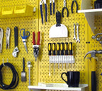 Yellow Metal Pegboard by Wall Control - 2 Pack