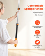 VEVOR Telescopic Extension Pole, 2-4 FT Multi-Purpose Extendable Pole, Sturdy Aluminum Alloy Paint Pole Extension with Flip-Lock Design, High Reach Roller Stick for Painting, Dusting and Cleaning