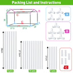 Mini Greenhouse with Potting Mat for Indoor Plant, Portable Greenhouse