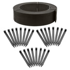 EasyFlex 4-Inch Composite Landscape Edging Kit, 40-Foot, Black