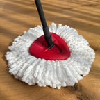 8-Pack Reusable Mop Head Replacement for O Cedar Easywring 1-Tank System, Microfiber Spin Mop Refills Compatible with Vileda 2-in-1 Turbo Triangle