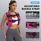 TB3C Weighted Vest 12lb with Reflective Stripe for Workout, Strength Training, Running, Fitness, Muscle Building, Weight Loss, Weightlifting