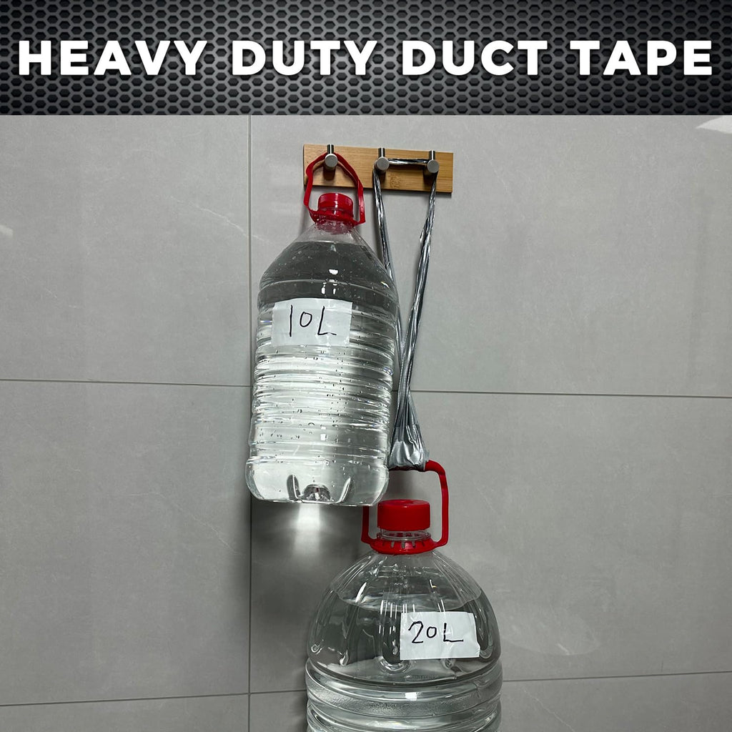 SWRT 24-Pack Silver Heavy Duty Duct Tape Strong Adhesive, 2 Inch x 720 Yd Duct Heavy Duty Waterproof All Weather Gray Duct Tape No Residue Sealing & Patching for Indoor&Outdoor Repair