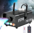 Fog Machine JDR Smoke Machine Controllable LED Light 500W and 2000CFM Fog Disinfection with Wireless and Wired Remote Control for Weddings, Halloween,Parties or Disinfection with Fuse Protection