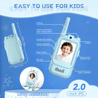 Video Walkie Talkies for Kids, 2 Pack Kids Two Way Radio Toy Walkie Talkies