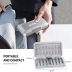 42 in1 Magnetic Screwdriver Set Precision Multi Bit Ratchet T Handle Repair Kit for Electronics, Phone, Laptop, Watch, Eyeglasses – Portable Tool Set for Home & DIY(Light Grey)