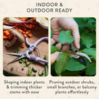 Modern Sprout Hand Pruners+Shears Set w/Blister -Gardening Tools-Chartreuse