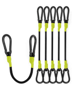 8 Pcs 36 Inch Carabiner Bungee Cord with Aluminum Alloy Hooks, Black Bungee Straps with Superior Elasticity & Excellent UV Protection for Luggage Rack, Cargo, Hand Carts, Bike, Camping, Outdoor