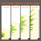 Bstrip T10 Vertical Grow Light, Full Spectrum Plant Light, 16in-65in