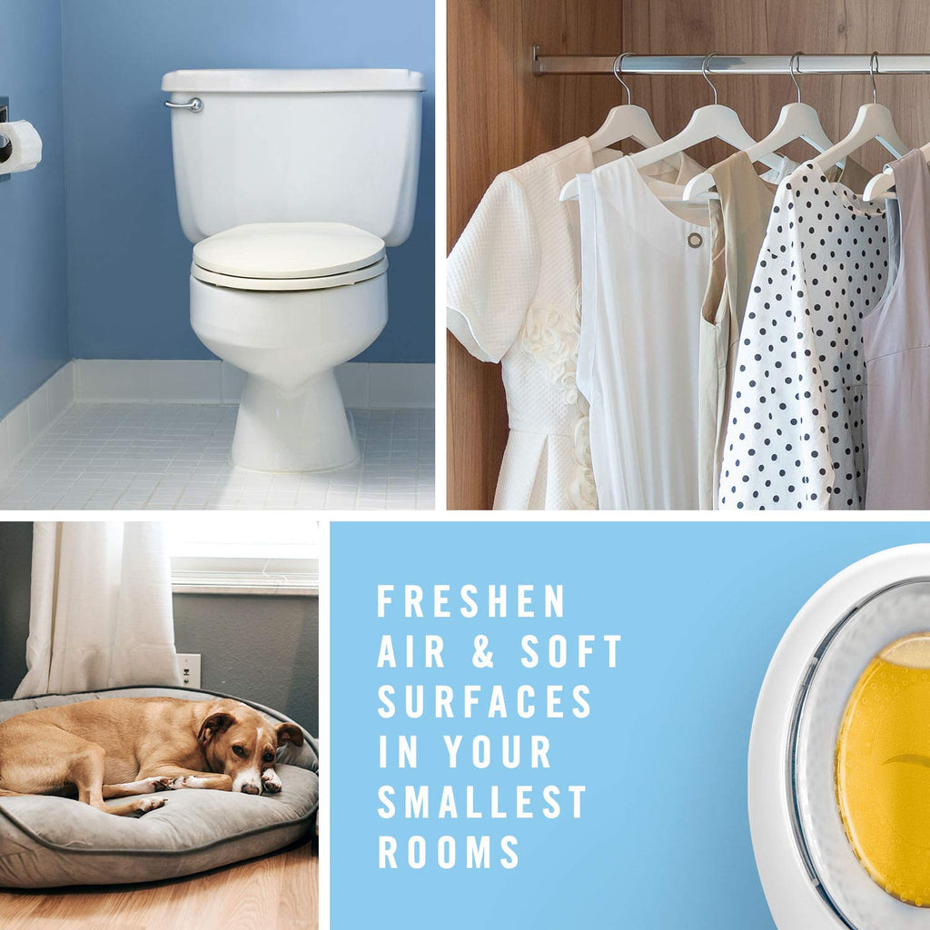 Febreze Small Spaces Air Freshener, Odor Eliminator, Linen & Sky (Pack of 6)